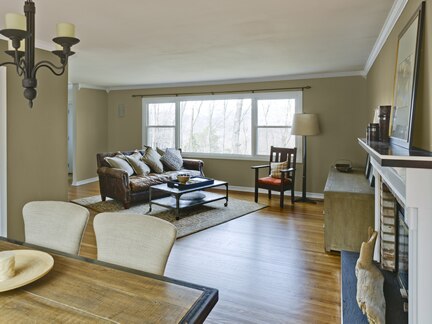 Before photo 2 Benjamin Moore Artisan living room